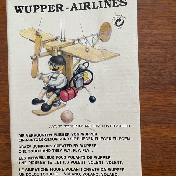 wupper- Airlines Other - Vintage Wupper Airlines jumping mobile
